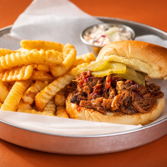 Pulled Pork Sandwich.